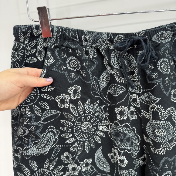 Fresh Produce Capri Lounge Pajama Pants Size XXL Floral Paisley Sleep Pull On - Picture 2 of 10